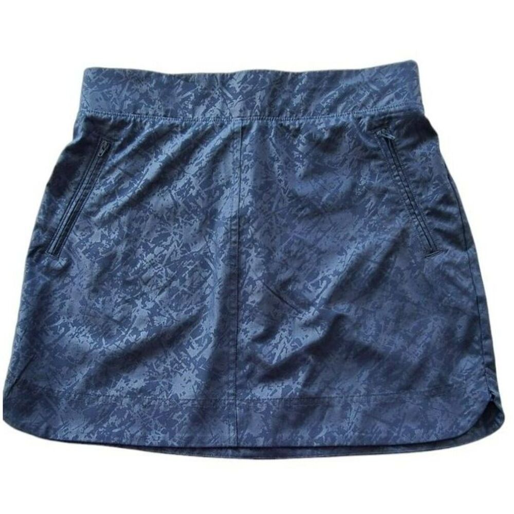 Orvis‎ Womens Blue Abstract Print Active Skort Small Hiking Golf Athletic Skirt